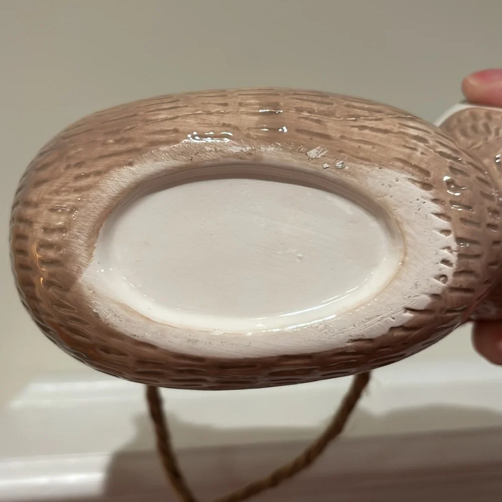 Bohemian Hanging Sloth Ceramic Jute Indoor Plant Holder